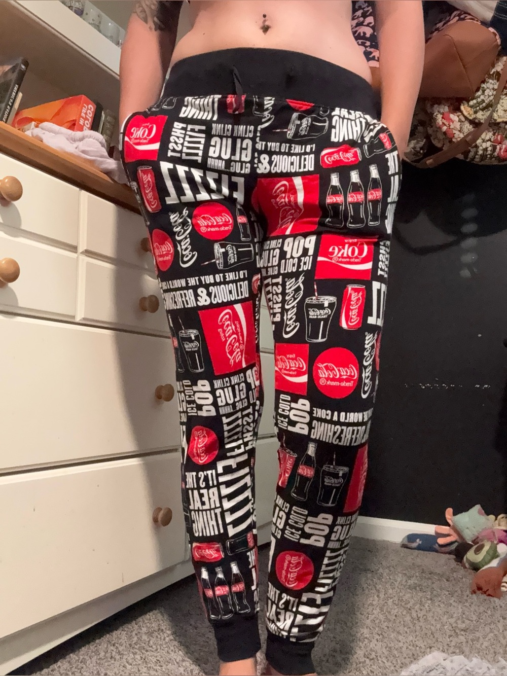 COCA-COLA BLACK, RED AND WHITE JOGGER SWEATSHIRT